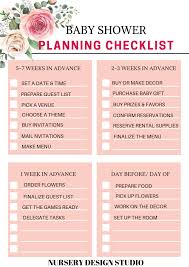 Can you make a banner for a baby shower? Printable Baby Shower Checklist When Planning A Baby Shower Nursery Design Studio