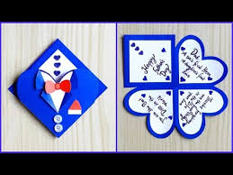 These cheeky little monster are made from the kids' handprints. Father S Day Card Making Ideas Easy And Beautiful Card For Father S Day Diy Father S Day Card Youtube
