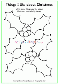 See more ideas about christmas worksheets, christmas activities, christmas school. Things I Like About Christmas Worksheet