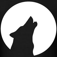 Sticker, print or tattoo design vector illustration. Cool Big Bad Wolf Moon Howl Dog Shirt Gift Idea Mens T Shirt Onepleasure Make Yourself Unique In 2021 Wolf Silhouette Silhouette Art Wolf Moon