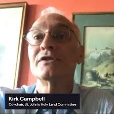 Kirk Campbell, parishioner and co-chair of St. John's Holy Land Committee,  invites you to an important discussion of the Christian principles that can  inform our engagement