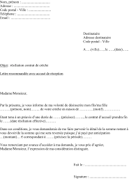 Vous pouvez vous fonder sur notre exemple de lettre de résiliation pour adresser votre courrier. Modele Lettre De Resiliation De Contrat De Creche Lettre De Resiliation Lettre A Lettre De Motivation Secretaire