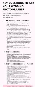 Key Questions To Ask Your Wedding Photographer Before You Book It Modwedding Wedding Questions Wedding Photographers Wedding Photography List