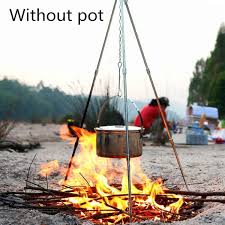 Check them out on amazon: Tripod Grilling Set Fire Pit Cooking Grill Grate Outdoor Bbq Camping Cookware Wish