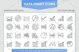 Data Chart And Graph Icons Data Charts Charts And Graphs Graphing