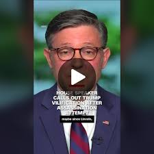 Republican House Speaker Mike Johnson called for an end to divisive po...