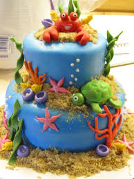 Underwater Theme Baby Shower Animal Ocean Cakes Ocean Birthday Party Themed Cakes