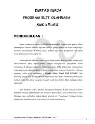 Padang smk la salle 1.0 pendahuluan sukan memainkan peranan. Doc Kertas Kerja Program Elit Olahraga Wan Aqil Academia Edu
