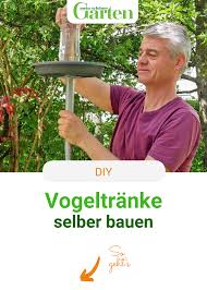 Vogeltranke Bauen Schritt Fur Schritt In 2020 Vogelbad Garten Vogel Im Garten Selber Bauen