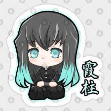 From banpresto comes this soft plushie of mist hashira muichiro tokio from demon slayer: Chibi Muichiro Tokito Mist Hashira Kimetsu No Yaiba Aufkleber Teepublic De