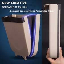 Whether you need a trash can in your kitchen, bathroom or home office, size matters. Hanging Small Kitchen Trash Can Collapsible Mini Garbage Bin For Cabinet Door Trash Cans Wastebaskets Universitasfundacion Home Garden