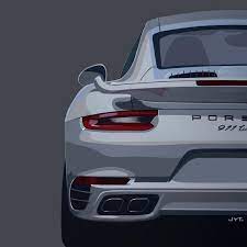 Turbos Porsche 991 Turbo S Limited Edition Print Classic Porsche Porsche Automotive Illustration