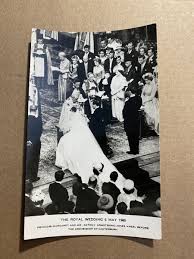 2 Real Photo Postcard LOT Royal Wedding 1960 Princess Margaret Tuck's