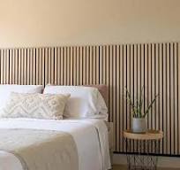 Panneaux muraux en lattes en bois acoustiques en MDF pour ...