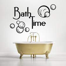 Adesivi Da Parete Bath Time Wall Sticker Adesivo Da Muro Clawfoot Bathtub Clawfoot Bath Time