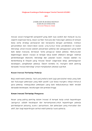 Program malaysia social innovation (mysi) bertujuan meningkatkan kesejahteraan hidup masyarakat terutama kepada golongan b40 melalui. Pdf Penggulungan Inovasi Di Persekitaran Kerja