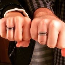 3d Wedding Ring Finger Tattoos Paar Tattoos Tattoo Ideen Tribal Tattoos