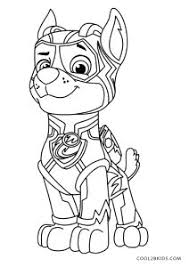 Paw patrol police badges for rubble marshal and chase coloring pages. Free Printable Paw Patrol Coloring Pages For Kids