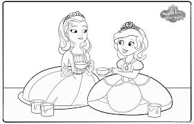Color the candles employing bright colors to make the ideal picture. Sofia The First Coloring Pages Cartoons Sofia The First Coloring 2 Printable 2020 5849 Coloring4free Coloring4free Com
