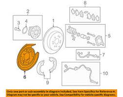 There is a little plate welded to the arm of the pedal that has a hole with a rubber stopper. Automotive Parts Accessories Genuine Honda Accord Front Brake Disc Brake Backing Plate Dust Shield L Or R Oem