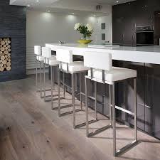 white kitchen bar stools