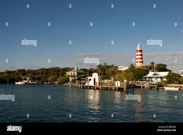 Hope Town Lighthouse, Hope Town, Abaco, Bahamas Stock Photo