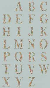 Michael miller fabrics vintage treasures alphabet list 24 panel multi. Botanical Alphabet Quilt Panel On Duck Egg Blue Devonstone Collectiont By Lilly Miranda