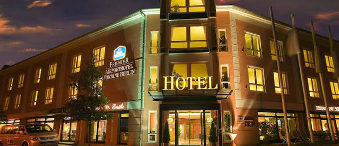Modern hotel building