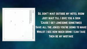 Maybe you would like to learn more about one of these? The 1975 Be My Mistake Lyrics Youtube