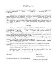 Concedierea pentru motive ce nu țin de persoana salariatului poate fi individuală sau colectivă. Decizie Concediere Desfiintare Post Model