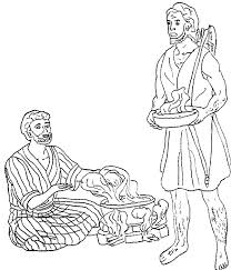Jacob and esau, twin sons of isaac and rebecca was a story about competition, conflict, and struggle. Esau Want A Bowl Of Stew In Jacob And Esau Coloring Page Netart