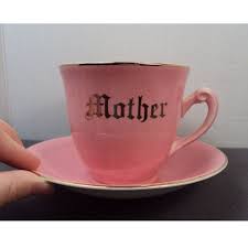 Large Pink Aynsley Mother Teacup Saucer Gift For Mom Tea Cups Tea Cup Saucer Saucer