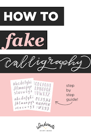 Improve your hand lettering fonts with these simple lettering. How To Fake Calligraphy Easy Tutorial Wondernote