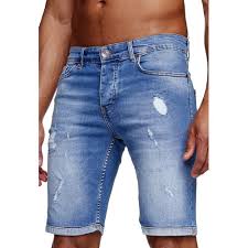 Die knielangen hosen sind praktisch und vielseitig einsetzbar, sie können schmal oder weit geschnitten sein. Reslad Jeans Shorts Herren Kurze Hosen Sommer L Used Look Destroyed M