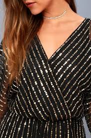 Black And Gold Sequin Romper Odelia Black And Gold Sequin Romper Sequin Rompers Gold Sequin Romper Formal Romper