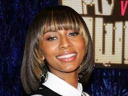 Keri Hilson S Hairstyles In Pictures Keri Hilson Hairstyles Relaxed Hair Hair Styles