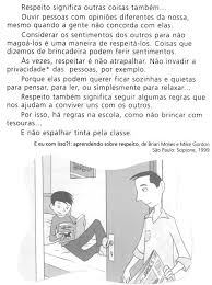 prof dit texto falando sobre respeito atividades de respeito atividades de religiao atividades de filosofia prof dit texto falando sobre