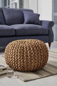 Buy Knitted Jute Pouffe From The Next Uk Online Shop Pouffe Jute Bean Chair