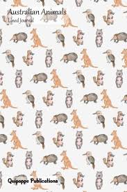 Australian Animals Lined Journal Medium Lined Journaling Notebook Australian Animals Mixed Animals Pattern Cov Australian Animals Animal Design Animal Pattern