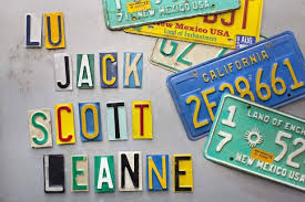 How To Make Magnets From Old License Plates License Plate Crafts Old License Plates Upcycled Crafts