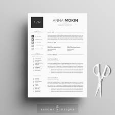 Resume Template 4page Smoke By The Resume Boutique On Carta De Presentacion Plantillas De Cartas Cartas De Motivacion