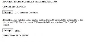 A c1201 toyota trouble code can be very difficult to diagnose and fix because it's such a general trouble code. C1201 2005 Toyota4runner What Does This Mean