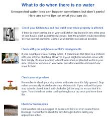 There are the quality plumbing inc. What To Do When There Is No Water First Business Water