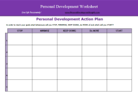 Personal Development Worksheets Free Personal Development Worksheet Personal Improvement Plan Personal Development Plan Template