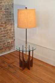 Vtg mid century modern solid wood & brass danish modern style table lamp. Adrian Pearsall Style Brass And Walnut Floor Lamp Side Table Mid C Galaxiemodern
