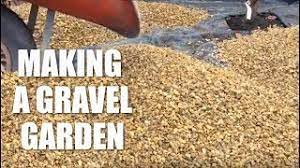 Put a layer of sand. How To Make A Gravel Garden Youtube
