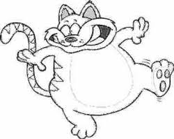 Print cat coloring pages for free and color our cat coloring! Funny Cat Coloring Page Novocom Top