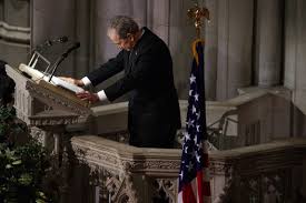 Memorial service for george h.w. George W Bush Weeps For His Father George H W Bush Amid Grandeur Of Former Us President S State Funeral South China Morning Post