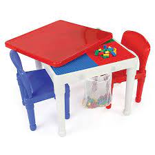 Shop etsy, the place to express your creativity through the buying and selling of handmade and vintage goods. Tot Tutors 2 In 1 Lego Compatible Construction Table With 2 Chairs In White Red Blue Bed Bath Beyond