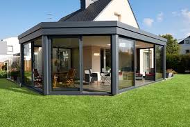 Idee Decoration Et Relooking Cuisine Tendance Image Description Extension De Maison A Toit Pla Exterior House Remodel Garden Room Extensions House Exterior